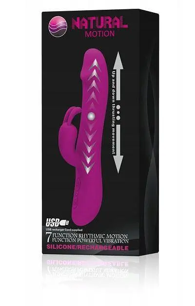 Вібратор-кролик LyBaile Natural Motion 20 см фіолетовий - фото 9