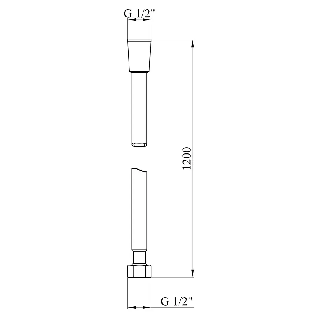 Шланг для душу Kroner KRM - SCH608 Anti-Twist 120 см (CV036078) - фото 2