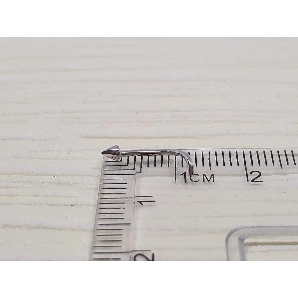 Срібна сережка-пірсинг в ніс Silvex 925. ПР2/002 - фото 3