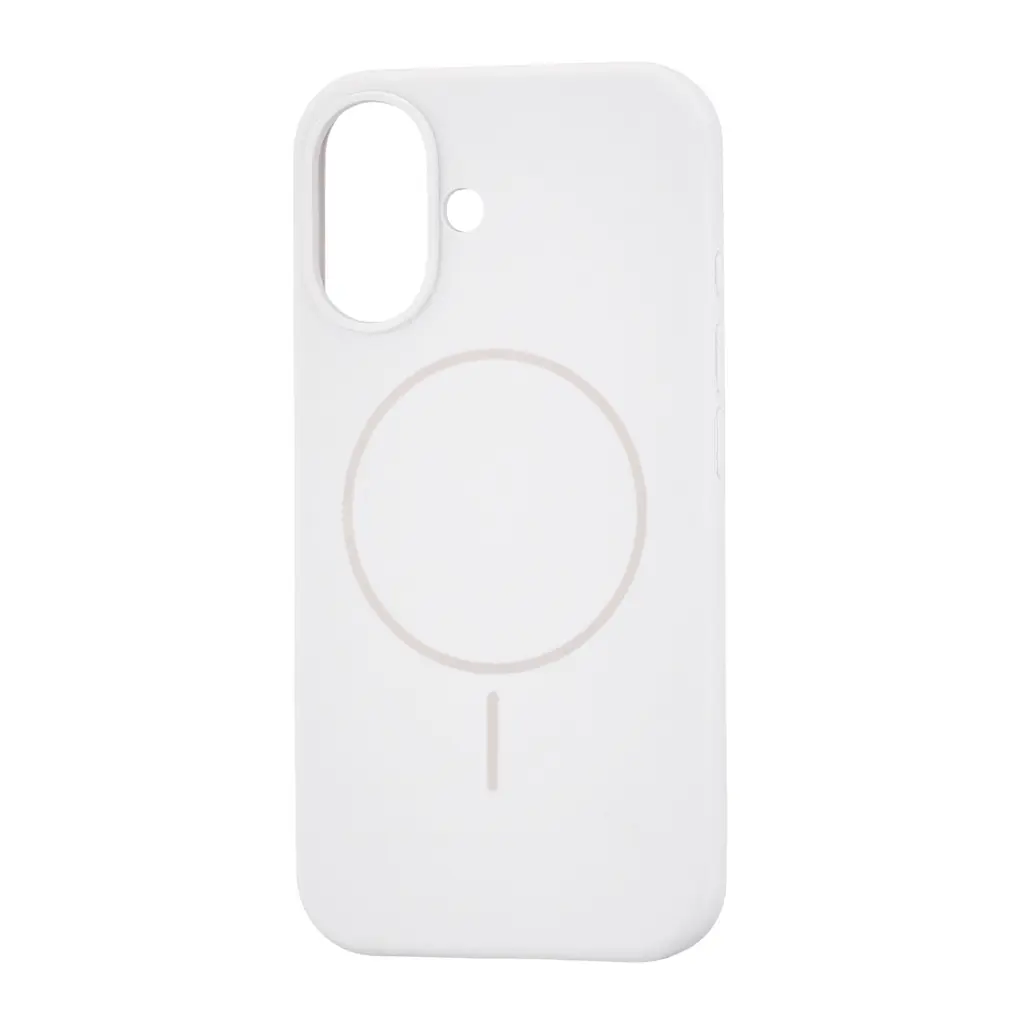 Чохол Silicone Case Full Cover with MagSafe iPhone 16 White