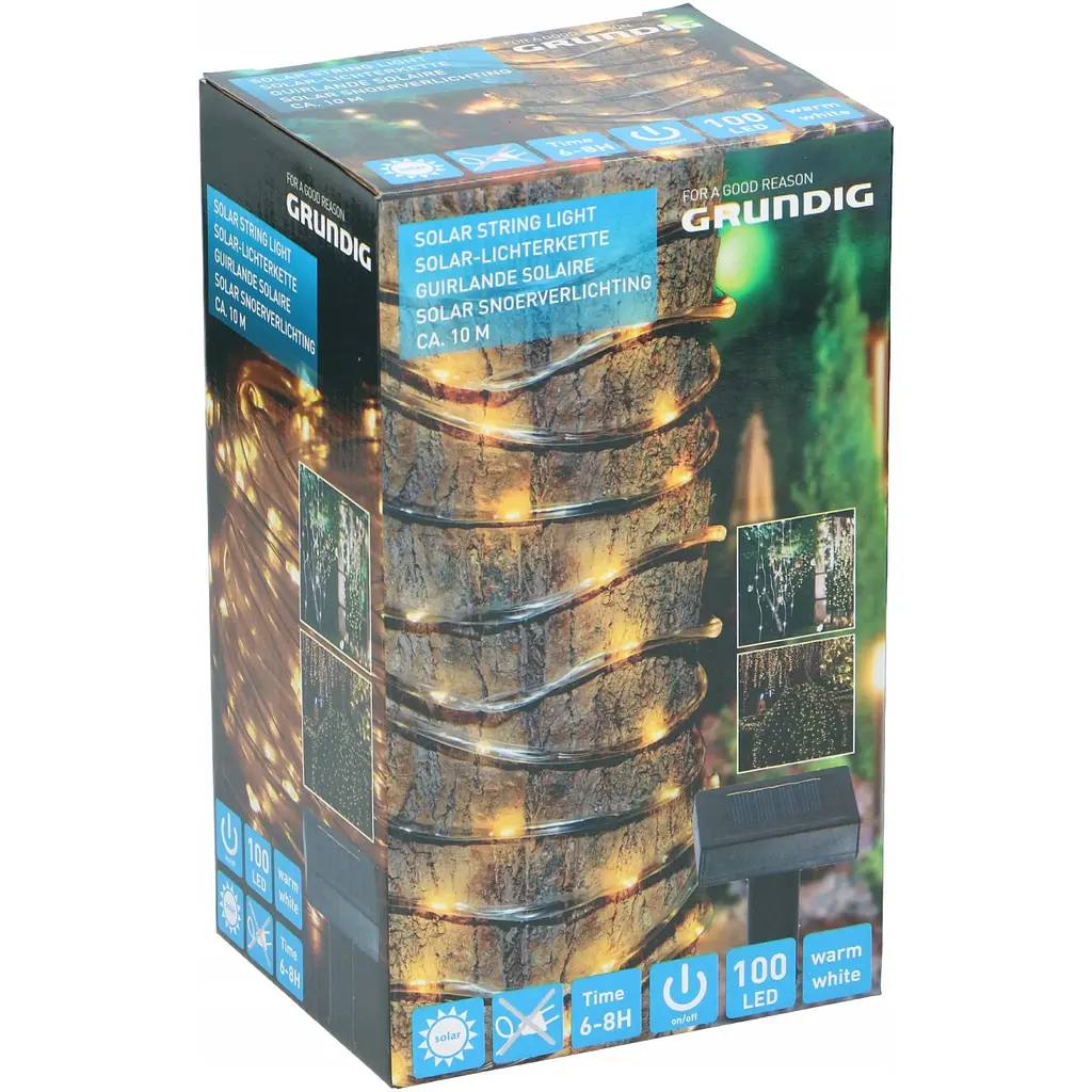 Стрічка світлодіодна Grundig на сонячній батареї 10 м - фото 2