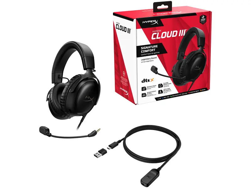 Навушники з мікрофоном HyperX Cloud III Black (727A8AA) - фото 8