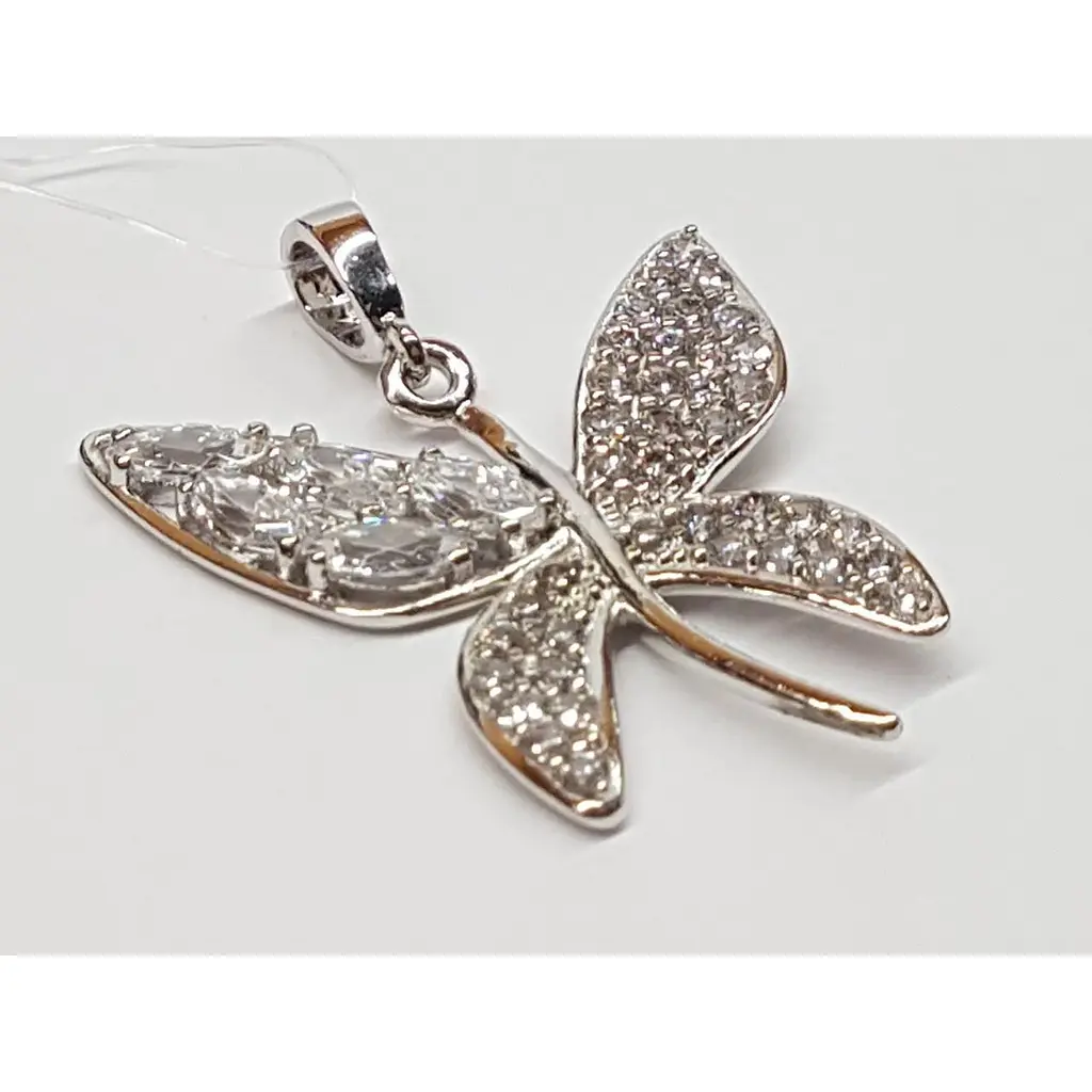 Срібна підвіска Qvaliz Метелик з фіанітами. 903-00334 - фото 2