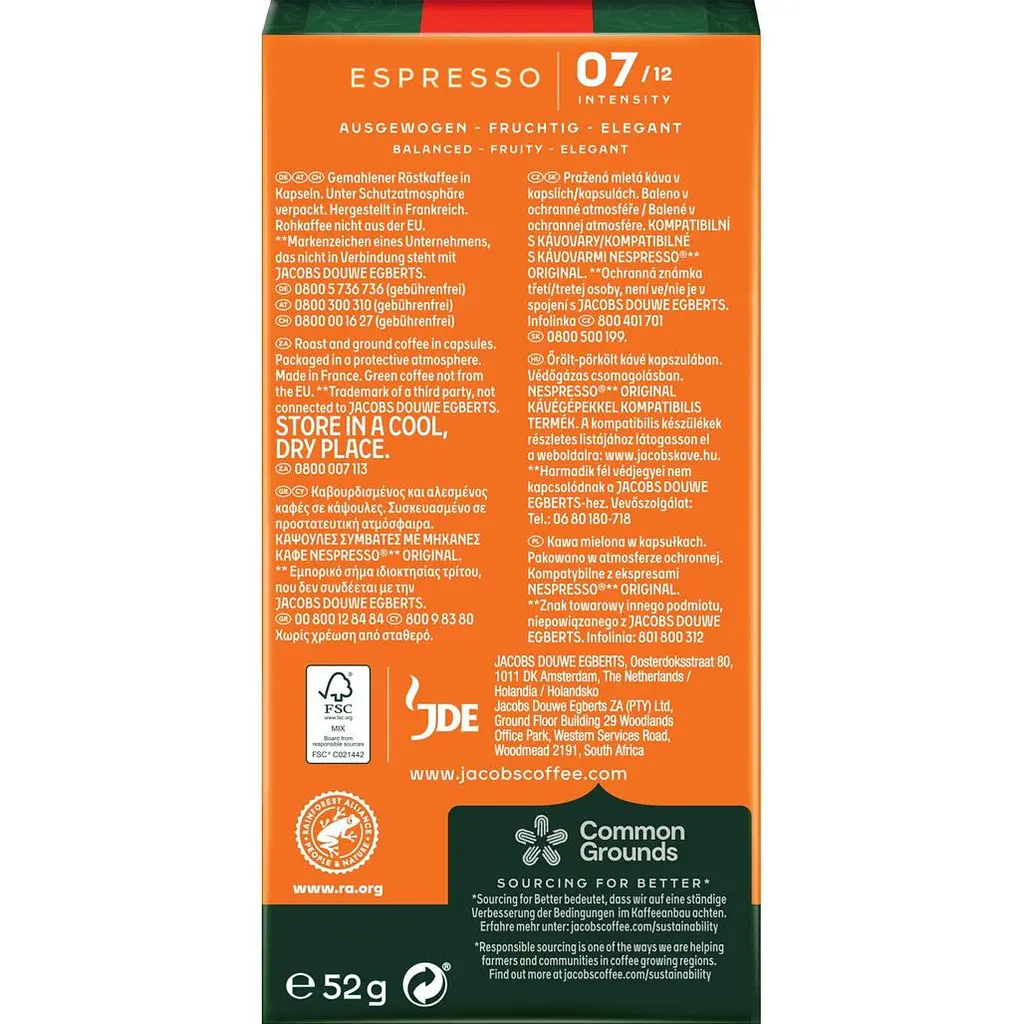 Кава в капсулах Jacobs Espresso Classico Nespresso (8711000371176) [176794] - фото 3