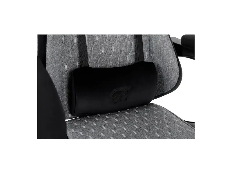 Комп'ютерне крісло для геймера GT Racer X-2324 Fabric Gray/Black Suede - фото 9