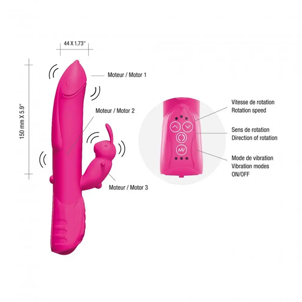 Вібратор-кролик Love To Love Sexy Bunny 2 16.5 см рожевий - фото 3