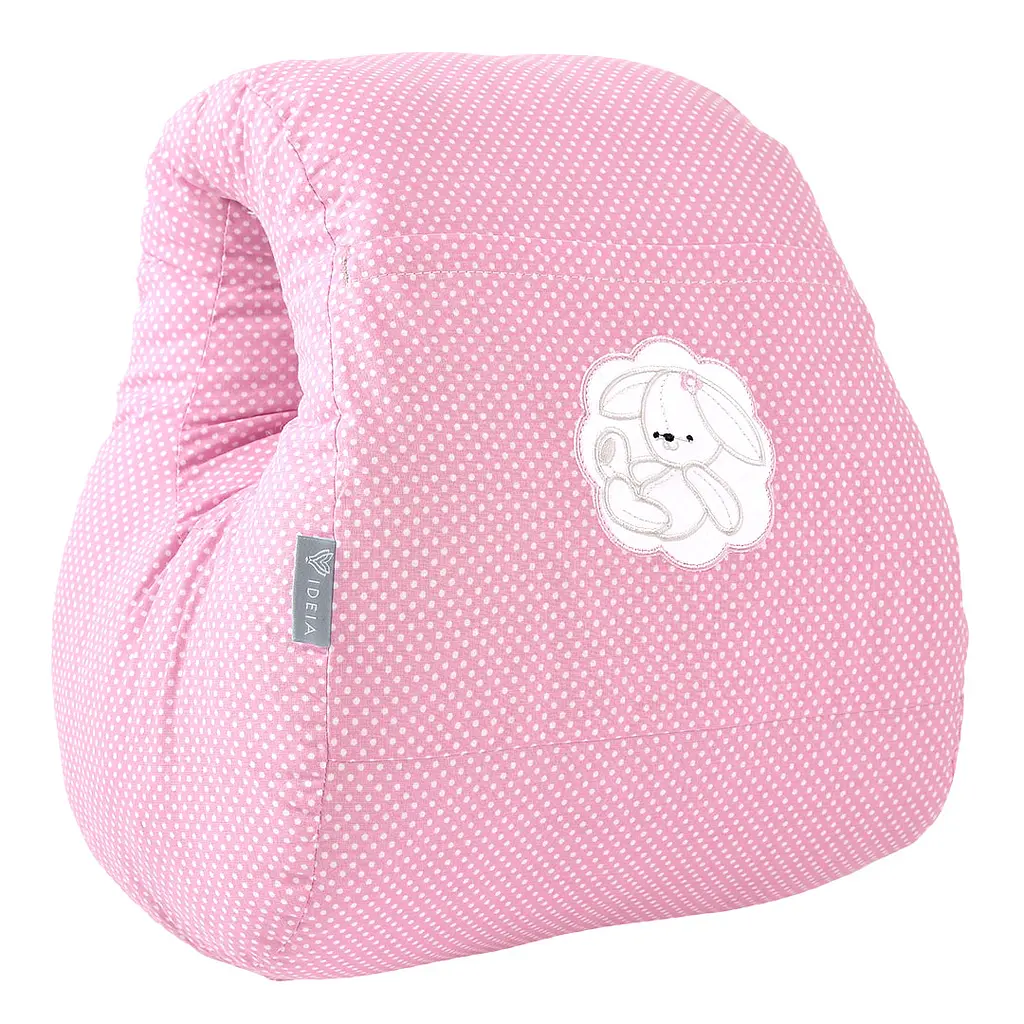Подушка для годування Papaella Mini Горошок, 28х30 см, рожевий (8-31999) - фото 6