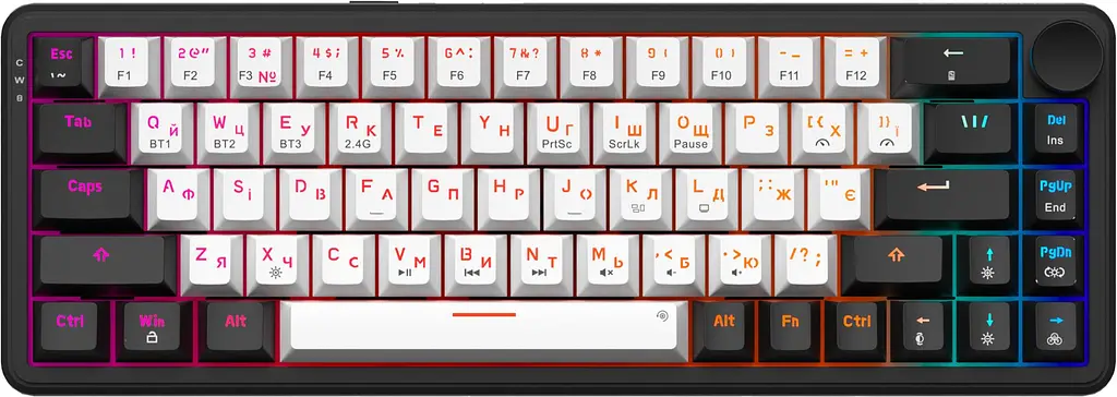 Клавіатура бездротова GamePro Asgard Valhalla MK210B Pro Black - фото 3