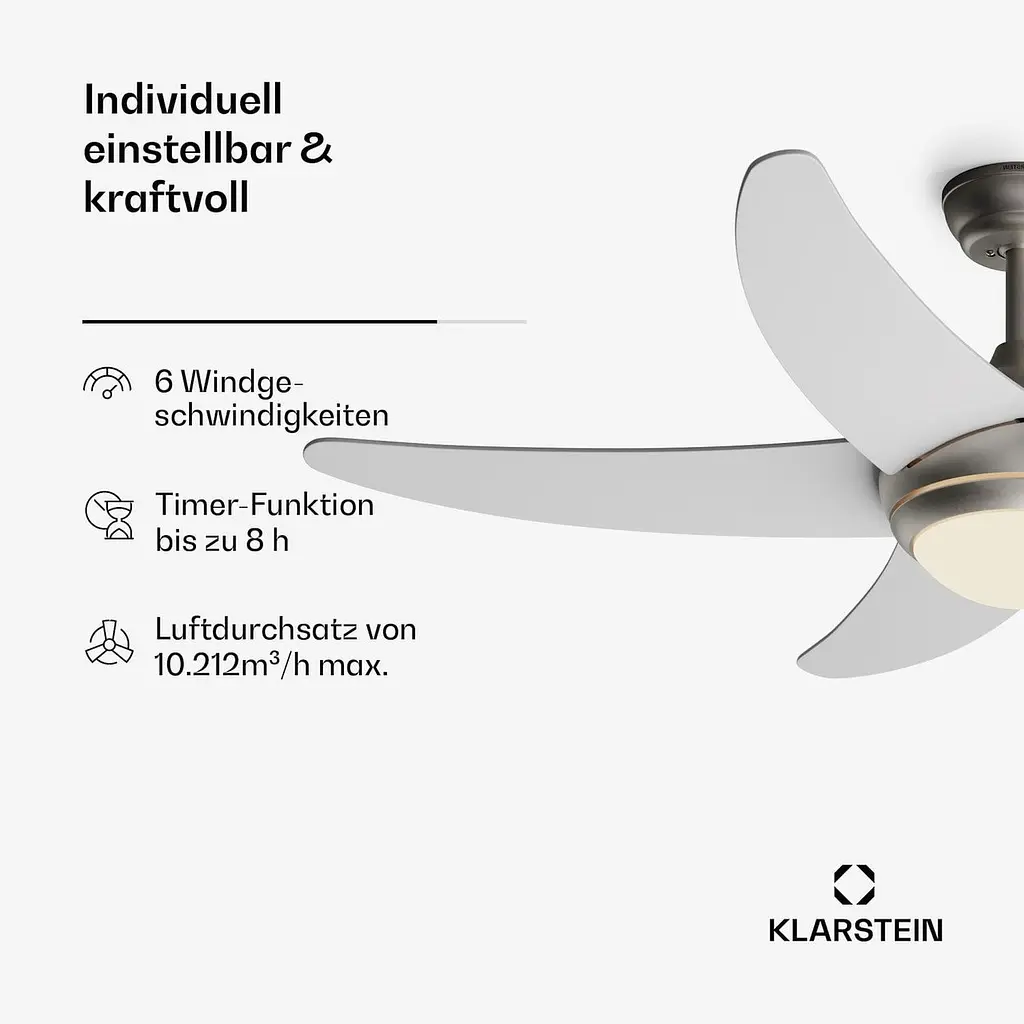 Стельовий вентилятор Klarstein Bolero Smart 55 Вт (10046082) - фото 4