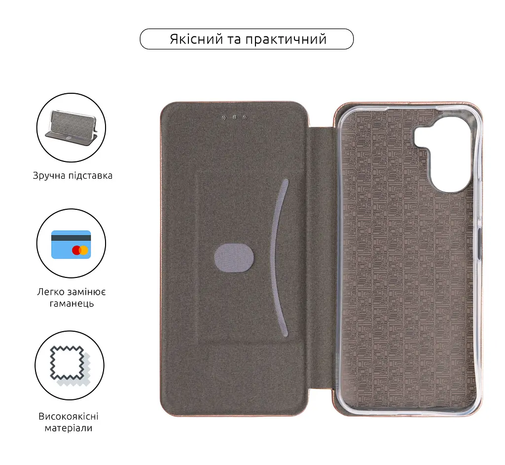 Чехол-книжка для OPPO A6X 4G/A6K 4G, G-Case, розовый, кожаный чехол-книга из экокожи (PU) и TPU, с магнитом, с подставкой и вместительным кардхолдером, противоударный, защита всего корпуса, ArmorStandart (ARM90315) - фото 3