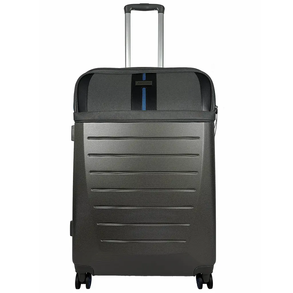 Валіза велика Semi Line T5736-3 28 дюймів ABS/текстиль 70×48×29,5 см Темно-коричневий/Сині лінії - фото 10