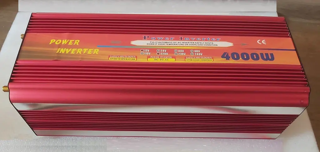 Инвертор напряжения Wave Inverter 4000 Вт 12-220В (Красный) - фото 3