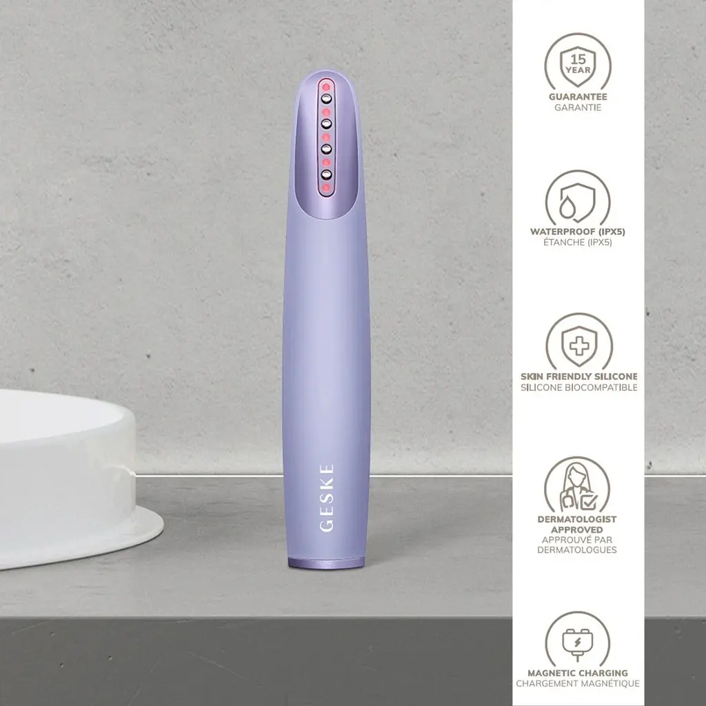 Масажер для обличчя GESKE Skin Firming Wand 7в1 Purple (HB0433) [176855] - фото 4