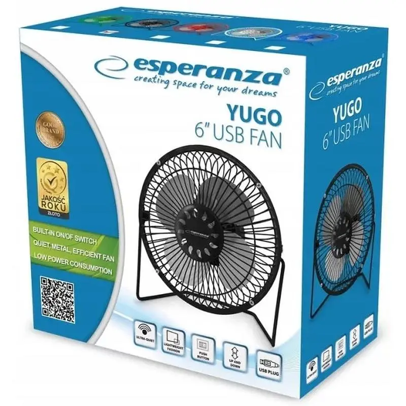Вентилятор Esperanza EA149K Yugo black - фото 8