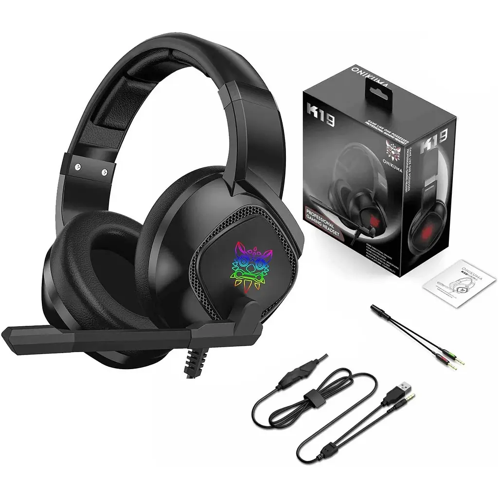 Ігрові навушники Onikuma K19 Professional Gaming Black [113077] - фото 4