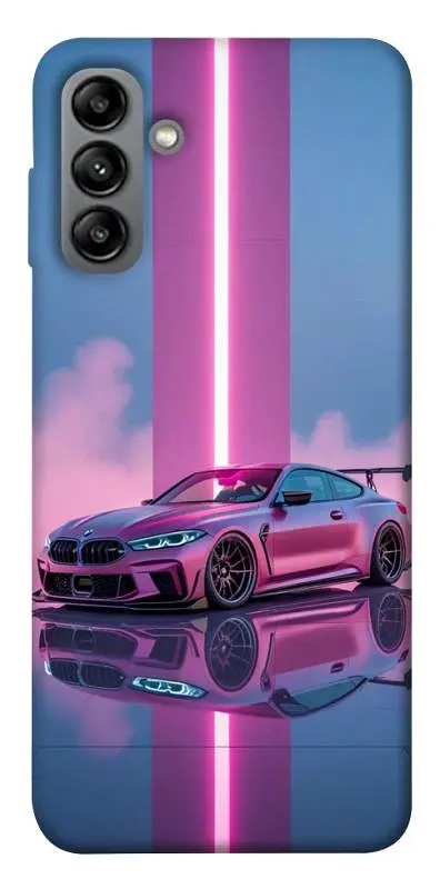 TPU чохол Demsky Pink neon car для Samsung Galaxy A04s