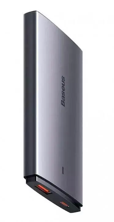 Сетевое зарядное устройство для Baseus GaN5 Pro Ultra-Slim 65 W (2 порта C+U) с кабелем 100 W (CCGP150113) серое - фото 4
