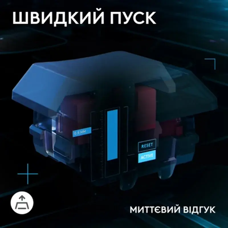 Клавіатура Logitech G515 Rapid TKL Wired USB UA Black (920-013861) - фото 5