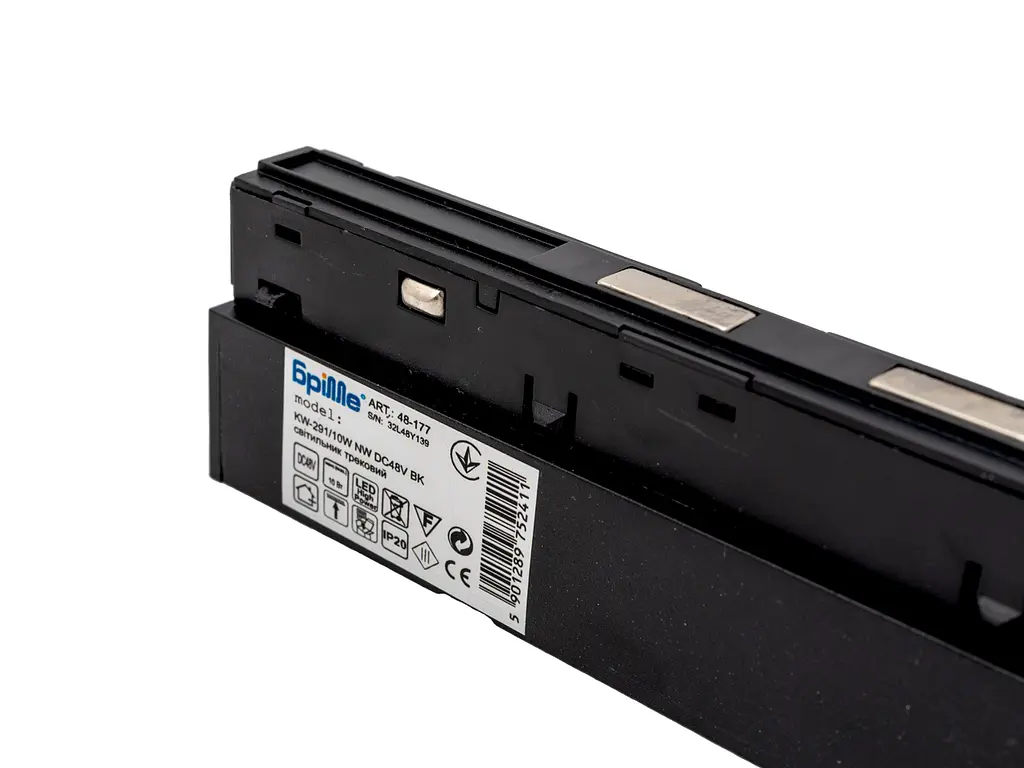 Магнитный трековый светильник KW-291/10W NW DC48V BK Brille 48-177 - фото 4