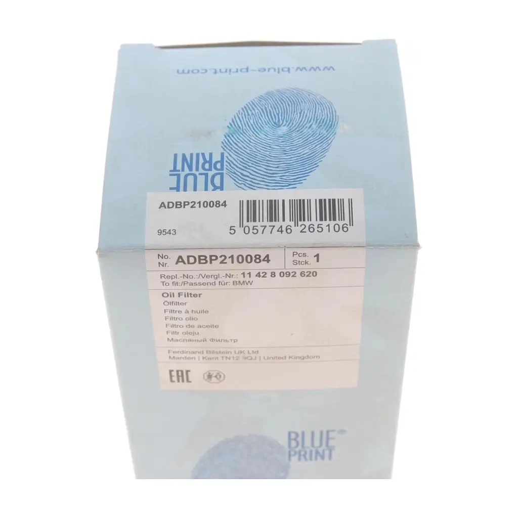 Фільтр масляний Blue Print ADBP210084 - фото 8