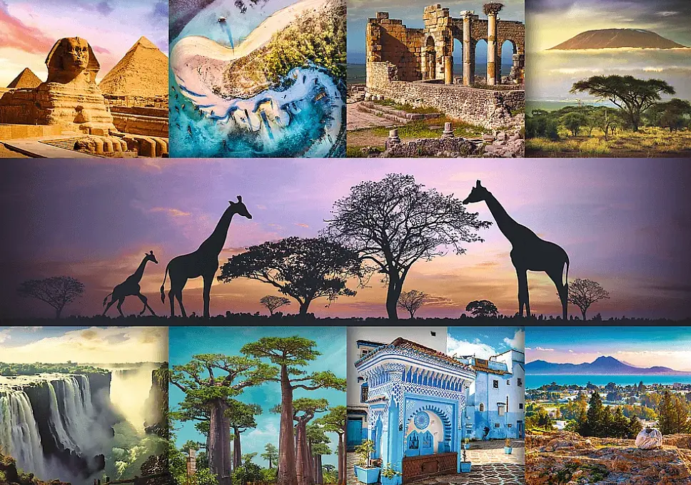 Пазл Колаж: Африка - 1000 елементів Trefl 10792 - фото 2