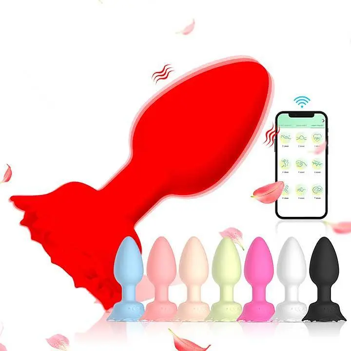 Смарт анальна пробка Smart Rose із силікону 10,5 см K0836-1 - фото 3