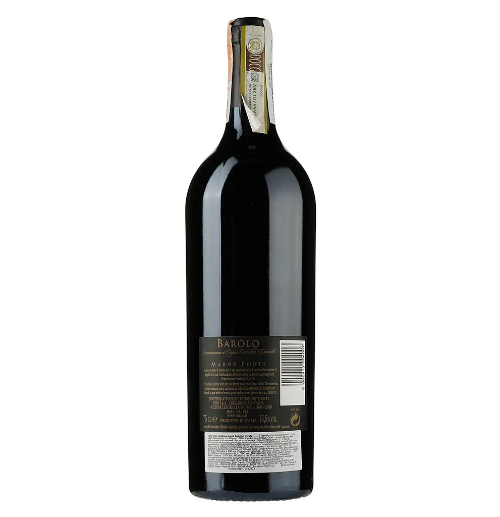 Вино Toso Barolo DOCG 2015 красное сухое 14% 0,75 л - фото 2
