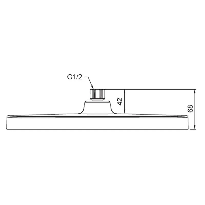 Верхній душ Koer KP-0402-03-Oh 310x200 мм KR4988, Білий матовий - фото 2