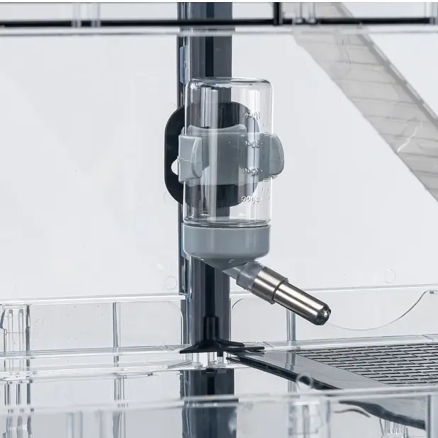 Модульна клітка для хом'яків та мишей Ferplast Multipla Hamster Crystal з аксесуарами чорна 72.5x37.5x62 см 57007617 - фото 9