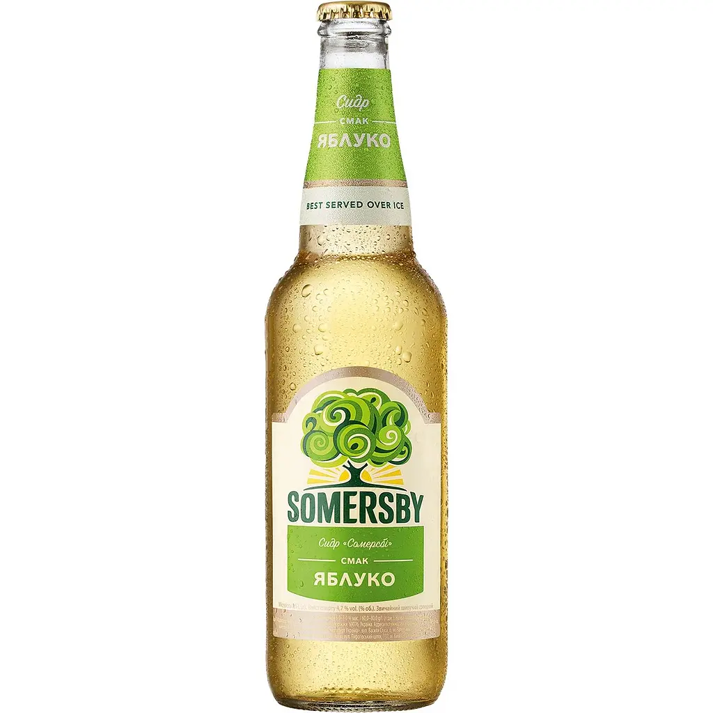 Упаковка сидру Somersby Яблуко 4.7% 10 л (0.5 л х 20 шт.) - фото 2