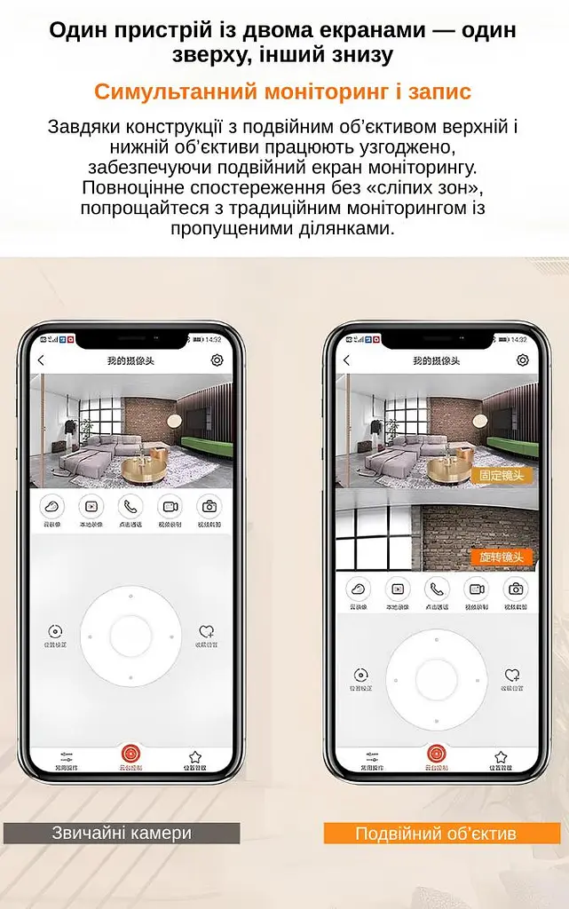 IP-камера цокольная с двойным объективом XON SmartCam Wi-Fi 1080P (GBWEW22VW 3718) Белая - фото 8