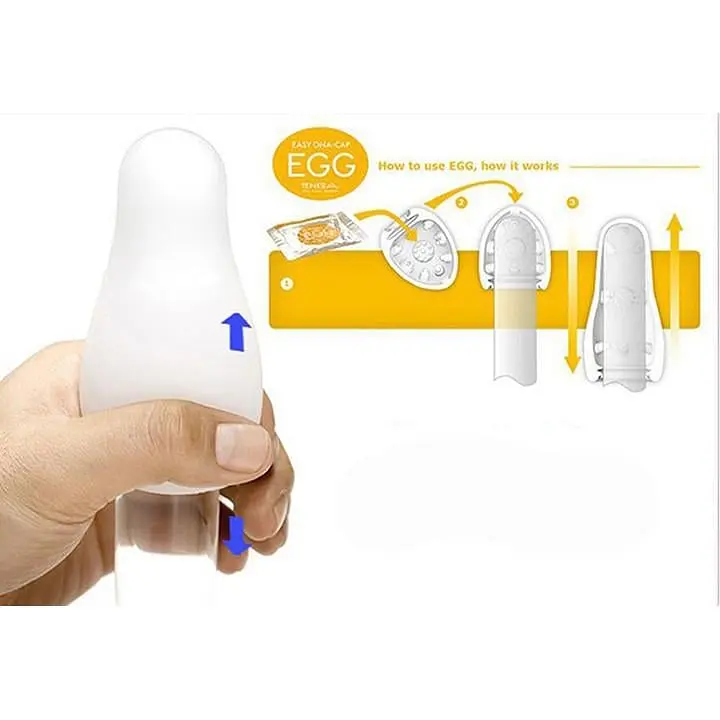 Мастурбатор яйце Clicker хвилястий Tenga 8 см силіконовий для чоловіків Коричневий - фото 3