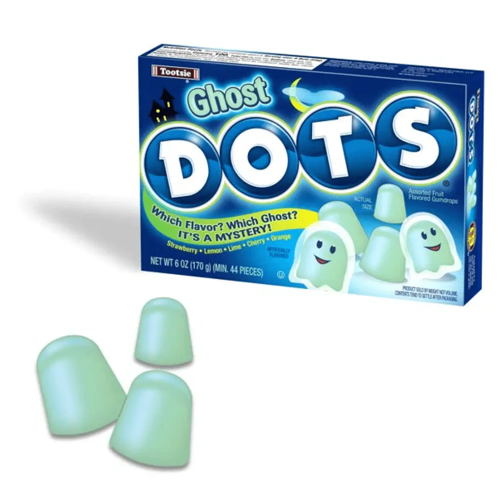 Жувальні цукерки Dots Ghost Halloween Assorted Flavors Gumdrops 170г - фото 2
