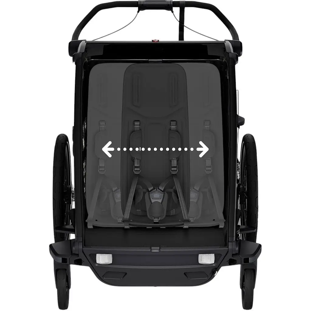 Дитяча коляска Thule Chariot Sport 2 Double (Black) (TH 10201031) - фото 4
