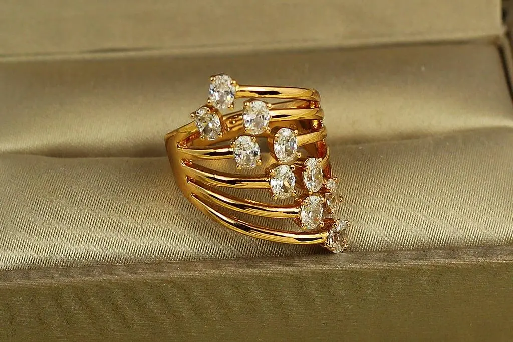 Кільце Xuping Jewelry Міраж розсувне 16 р золотисте