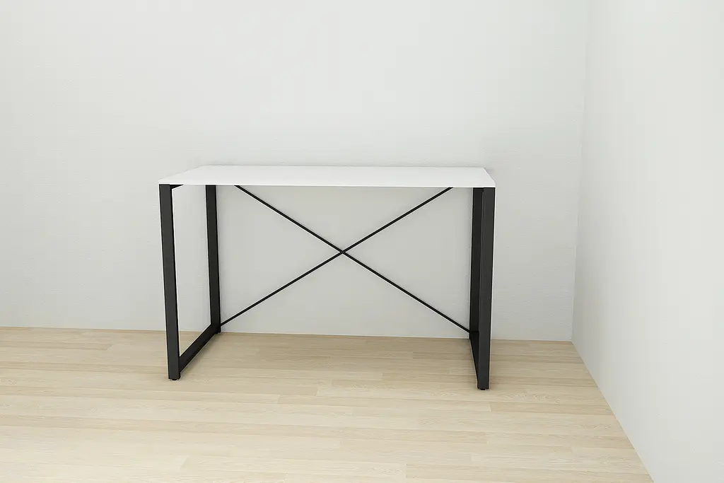 Письмовий стіл Ferrum-decor Серії Конект 75x120x60 чорний ДСП Біле 16мм (FRD-104201) - фото 3