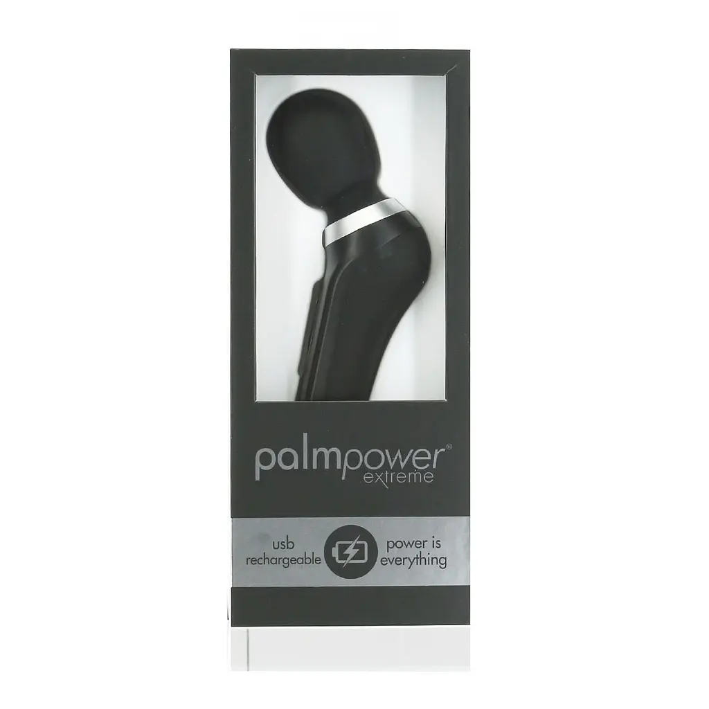 Потужний вібромасажер PalmPower Extreme - Black, 7 режимів, гнучка головка, перезаряджуваний - фото 6