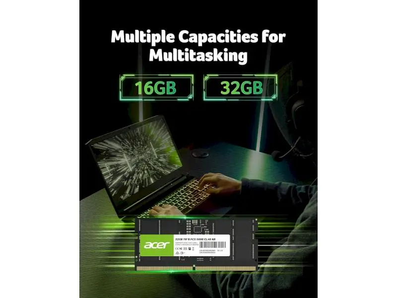 Пам'ять для ноутбуків Acer 32 GB SO-DIMM DDR5 5600 MHz SD200 (BL.9BWWA.419) - фото 4