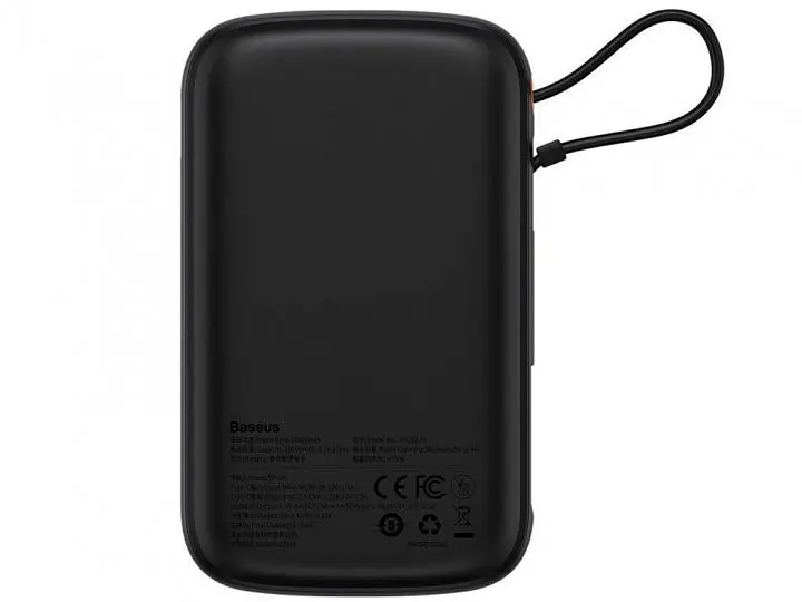 Power Bank Baseus Bipow Pro Digital Display Fast Charge 10000mAh 20W Lightning (Type-C cable) Black (PPQD020001) - фото 3
