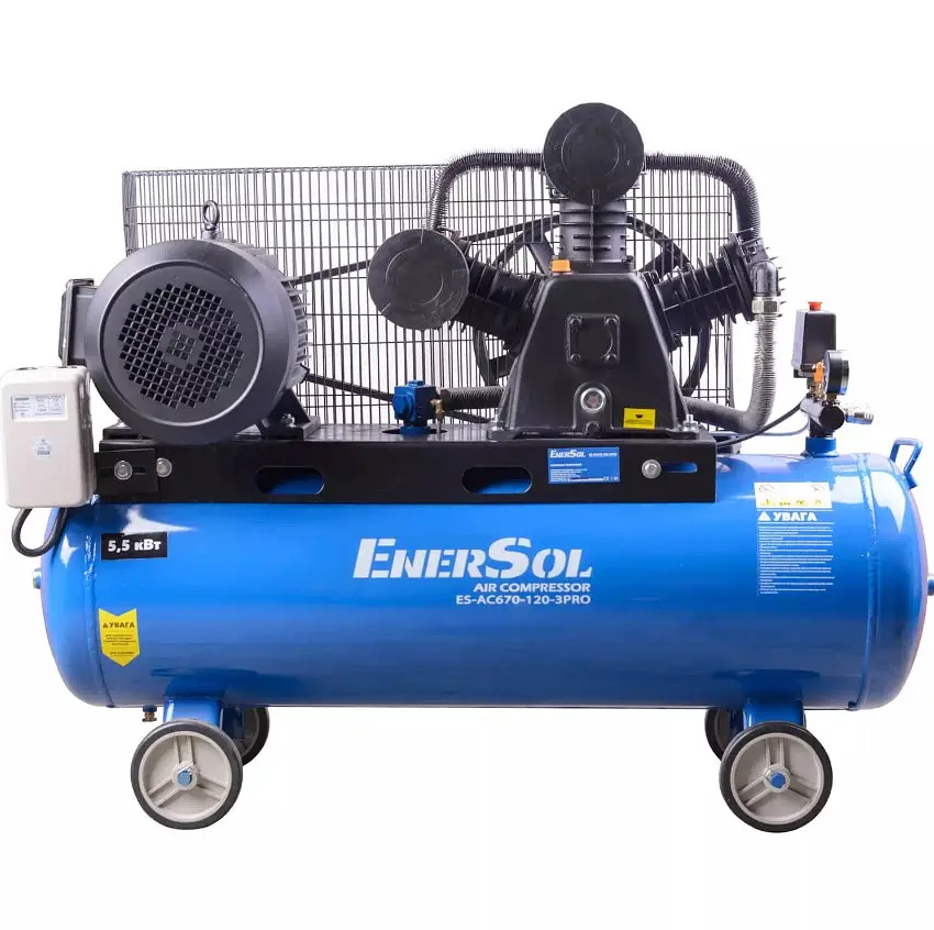 Компресор EnerSol безмасляний ES-AC670-120-3PRO - фото 2