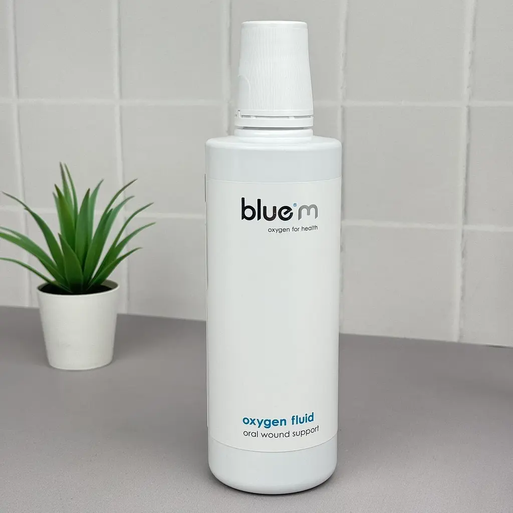 Рідина-флюїд для ротової порожнини BlueM Oxygen для загоєння ран 500 мл - фото 2