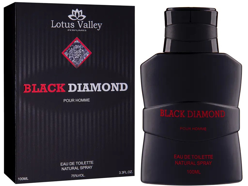 Туалетна вода для чоловіків Lotus Valley Black Diamond 100мл (MM32016) - фото 2