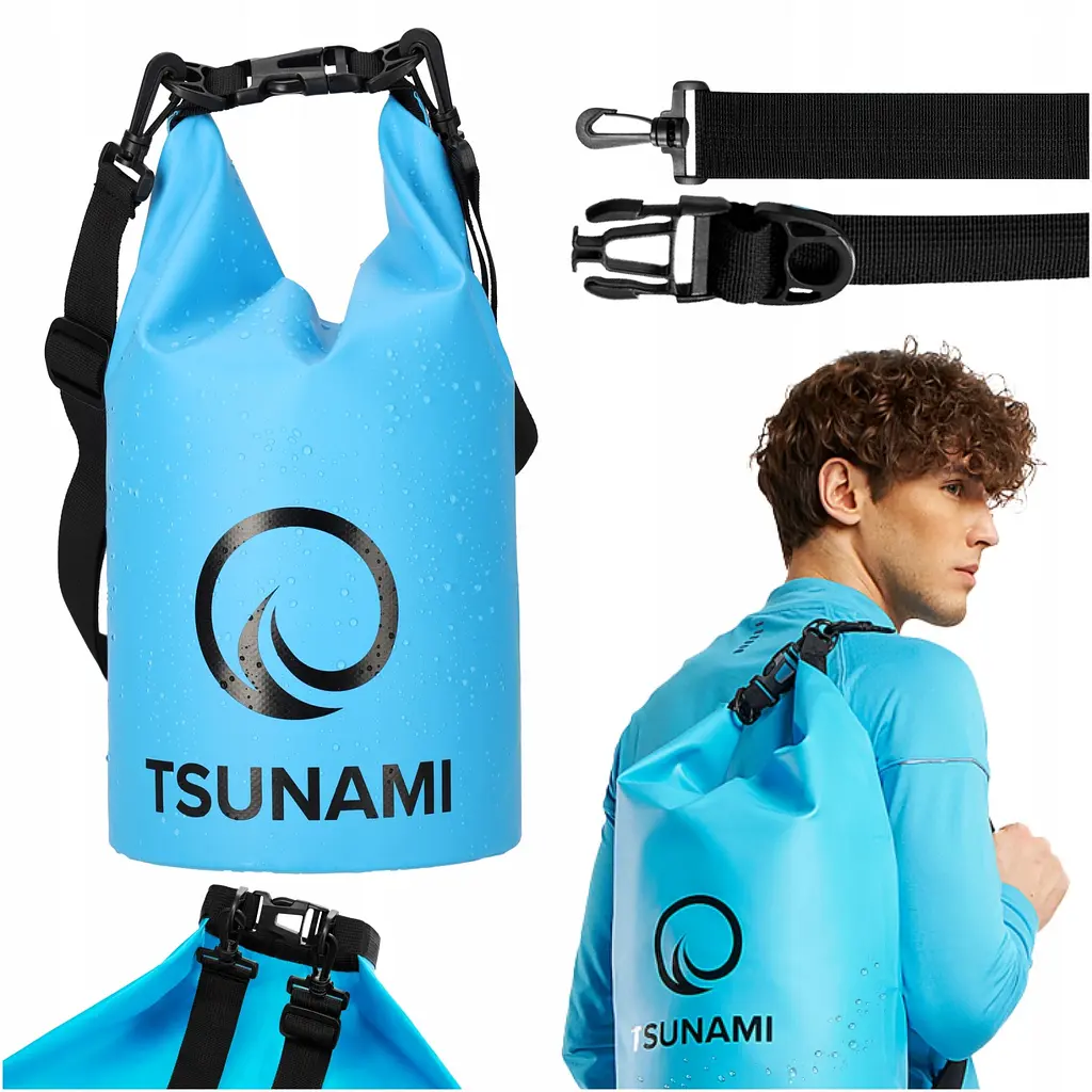 Гермомішок TSUNAMI Dry Pack 5 л водозахисний TS010 (P-5905973400060) - фото 3