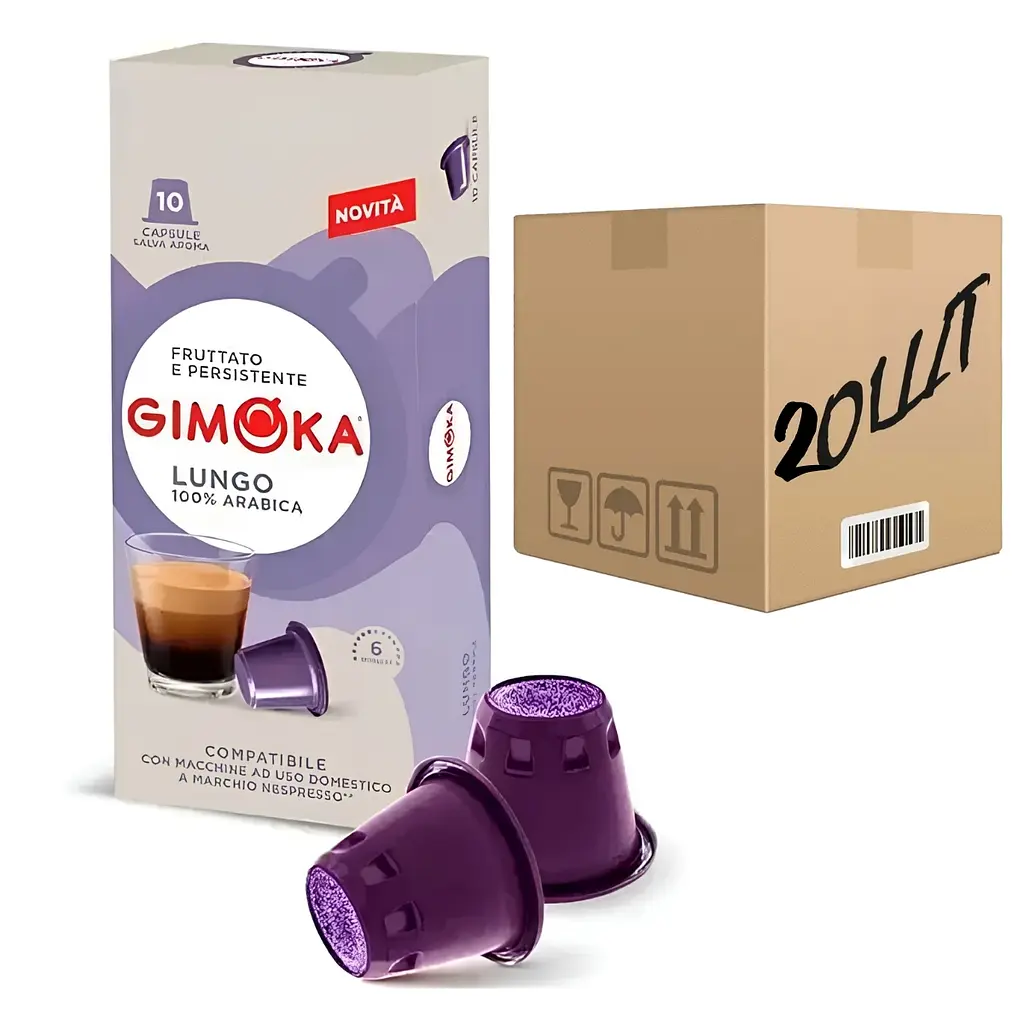 Кава в капсулах Nespresso Gimoka Lungo 10 шт (скринька 20 шт)