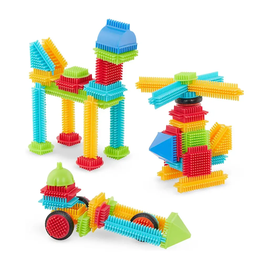 Конструктор Battat серії Bristle Blocks — Будівельник, 56 деталей (BT3070Z) - фото 2