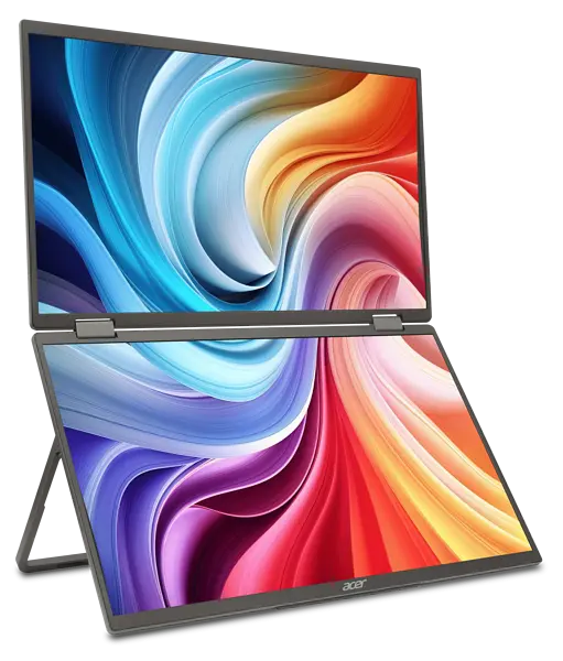 Монiтор 15.6" Acer Dual Portable PD163QTbmiuux (UM.ZP3EE.011) Black - фото 8