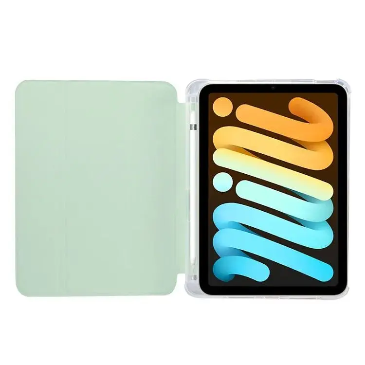 Чехол-книжка BeCover Soft TPU с креплением Apple Pencil для Apple iPad Mini 7 2024 Green (712440) - фото 4