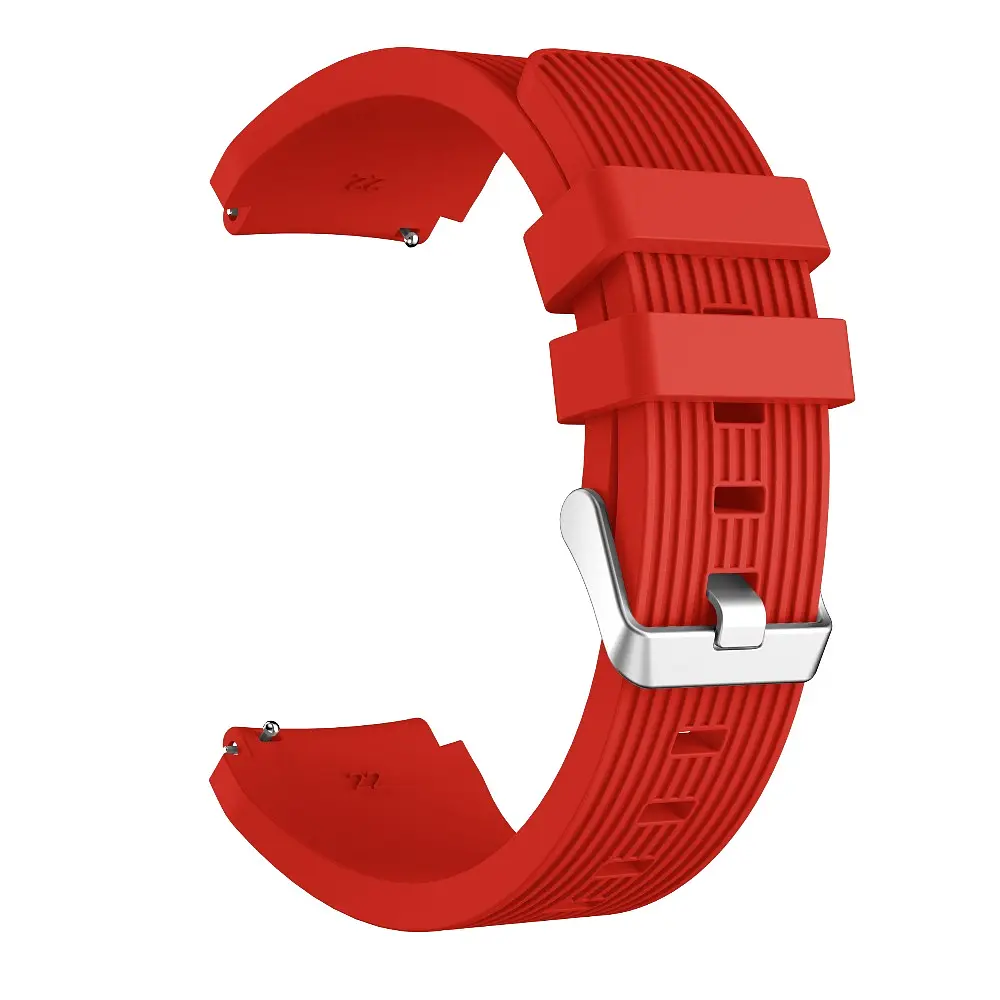 Силиконовый ремешок Watchbands Galaxy на смарт-часы Samsung Galaxy Watch 3 45mm - красный (WB001GALAXYRED39) - фото 2