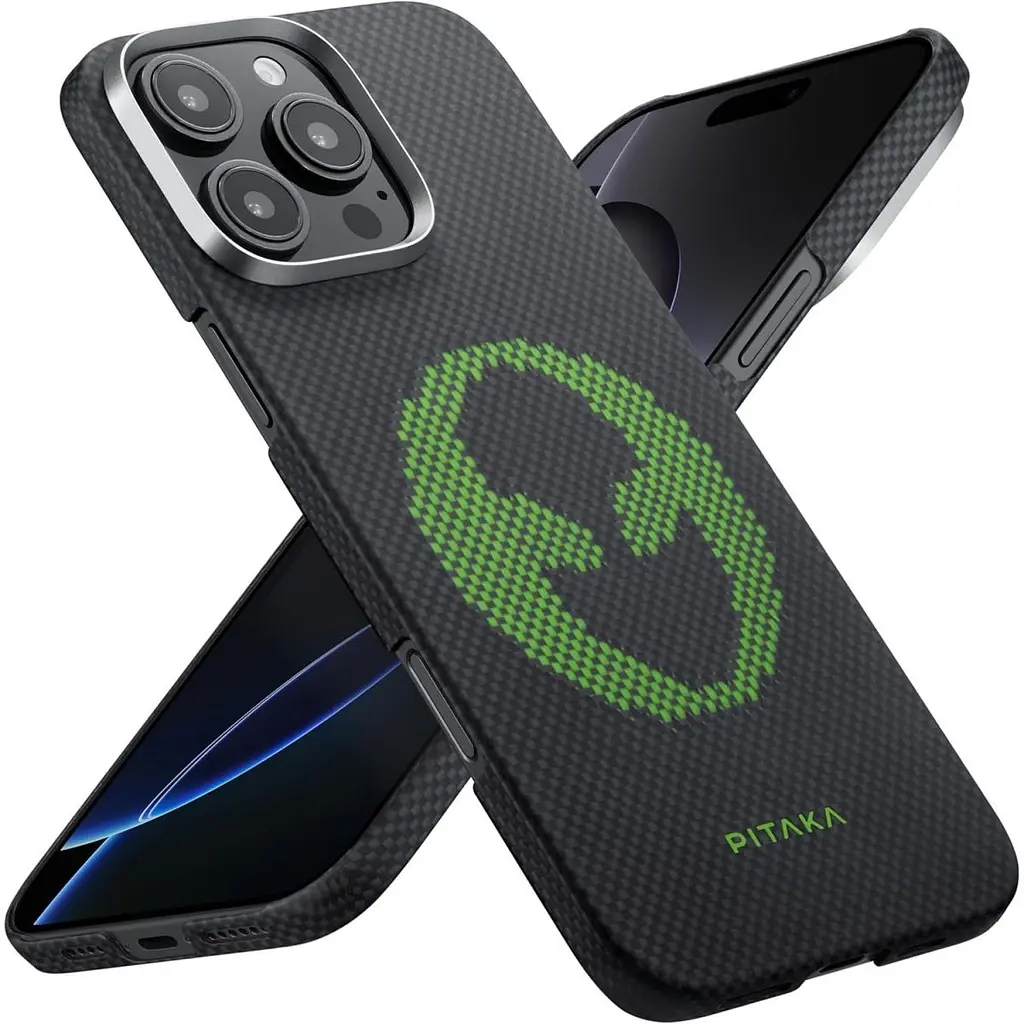 Чохол Pitaka MagEZ Tactile Woven Aries для Apple iPhone 16 Pro Alien [KI1601AL] [136820] - фото 3