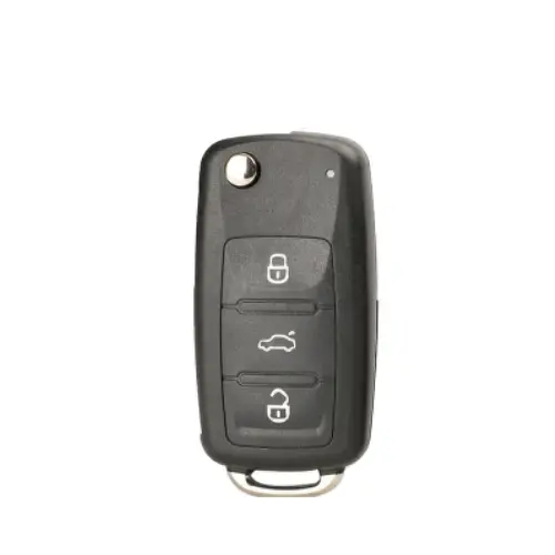 Чохол ключа Volkswagen Bora 2008-2018 рр. чорний+золото TPU - фото 4